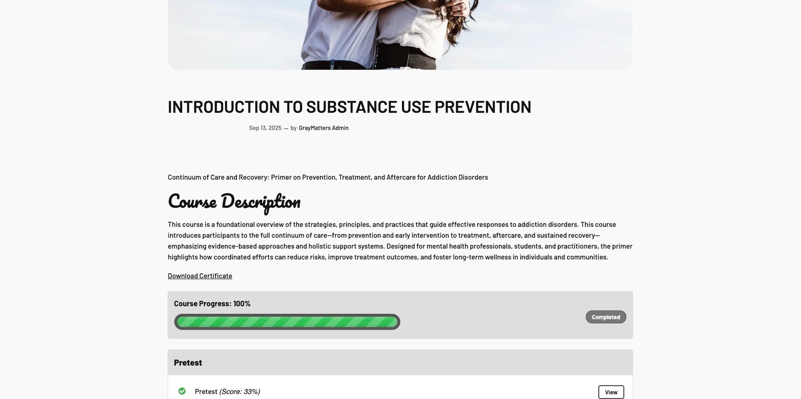 GrayMatters Academy — Module View